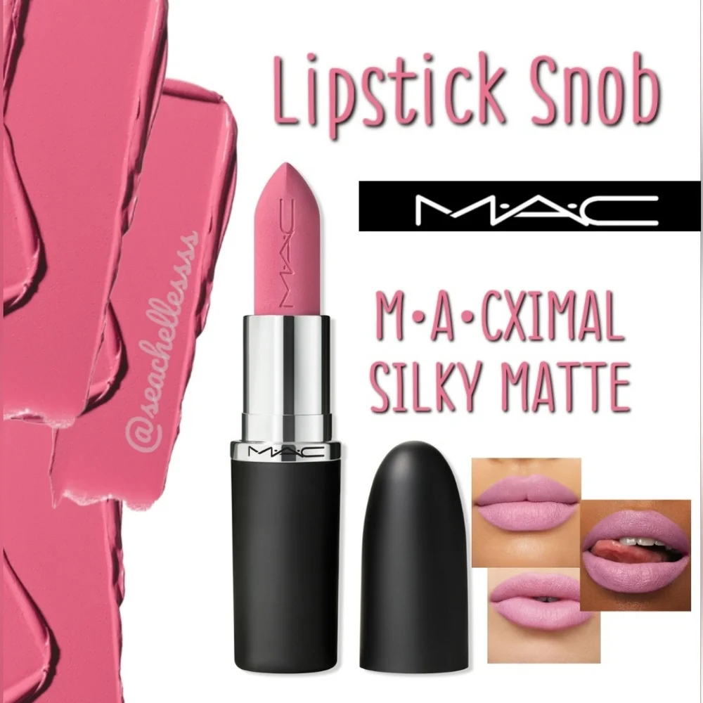 MACximal Silky Matte Lipstick Snob Light Neutral Pink Brand New In Box Full Size